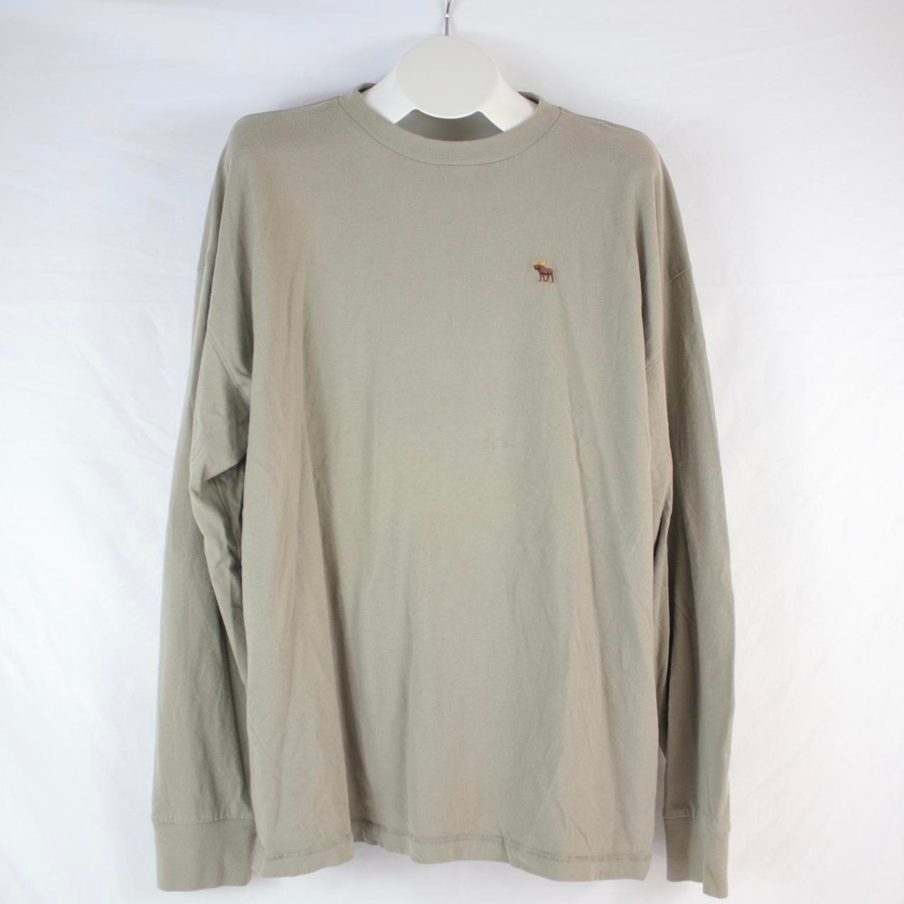 Abercrombie & Fitch Gray Soft A&F Tee Longsleeve T-Shirt Mens Size XXL